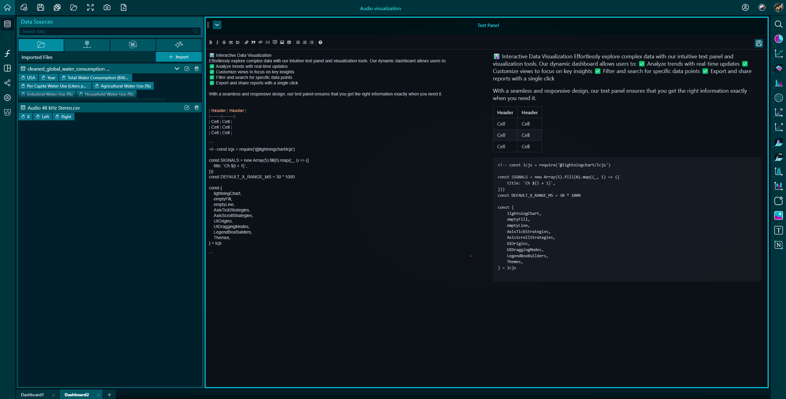 Other-visuals-text-panel