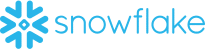 Blue snowflake logo with text