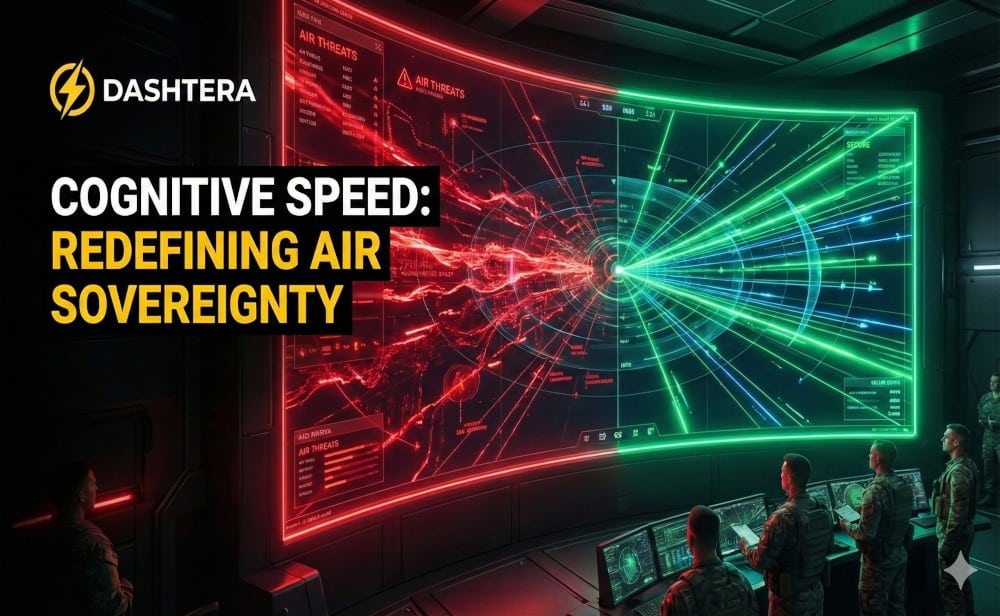 High-tech military command center display