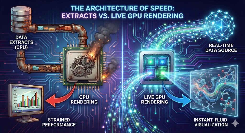 Comparison of data rendering methods