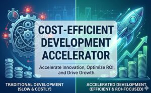 Cost-efficient development comparison infographic roi