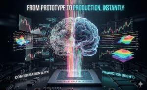 Brain visualizing data processing stages